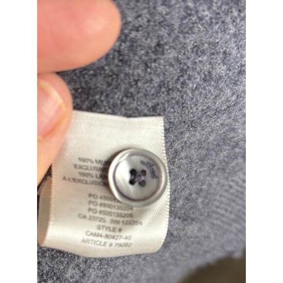 Wilifred Merino Wool Duster Cardigan Size Large Dusky Blue Long Sleeves Buttons - Picture 8 of 10